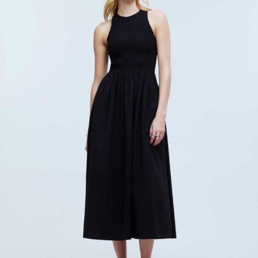 Madewell The Melody Smocked Midi Dress